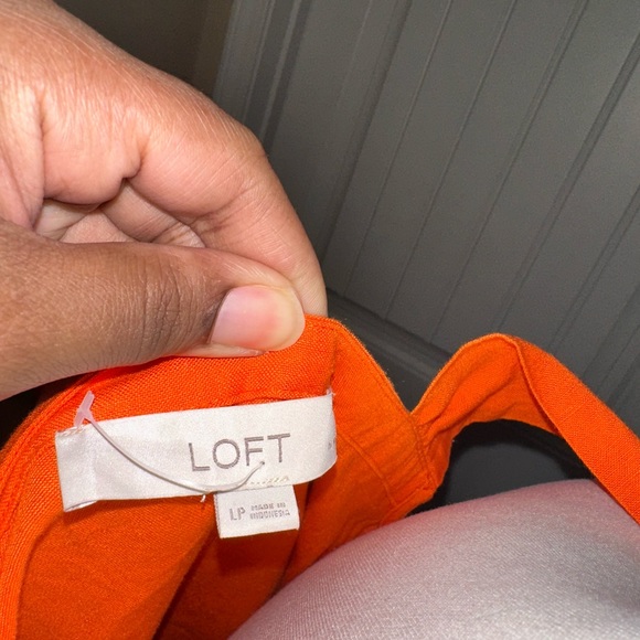 Loft orange Linen shift dress - Picture 10 of 10